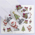 New Christmas Water Decal Nail Art Nail sticker New Year Slider Tattoo Full Cover Santa Claus Snowman Designs Xmas Decals 3D Wave Design Decoration for Women Girls Tape Nail Art Stickers Decal Decoration  Nail Art Accessories Decoration Decal