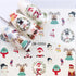 New Christmas Water Decal Nail Art Nail sticker New Year Slider Tattoo Full Cover Santa Claus Snowman Designs Xmas Decals 3D Wave Design Decoration for Women Girls Tape Nail Art Stickers Decal Decoration  Nail Art Accessories Decoration Decal