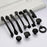 Black American Aluminium Alloy Door Handles Wardrobe Drawer Pull Kitchen Cabinet Knobs For Furniture Handle Hardware Accessories Vintage Cabinet Drawer Handles Pull for Cabinet Door Dresser Cupboard Closet Drawer Furniture