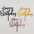 Happy Birthday Cake Topper Gold Cake Topper Acrylic Cake Topper Happy Birthday Cake Topper Cake Decoration Acrylic Letter Cake Toppers Party Supplies Happy Birthday Black Cake Decorations