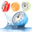 Waterproof Shower Wall Mini Clock Kitchen Bathroom Bath Watch Suction Cup Battery Operated Living Room Bathroom Wall Clock, Waterproof Suction Cup Silent Non Ticking Clocks with Stand for Desk Bedroom Home Office School