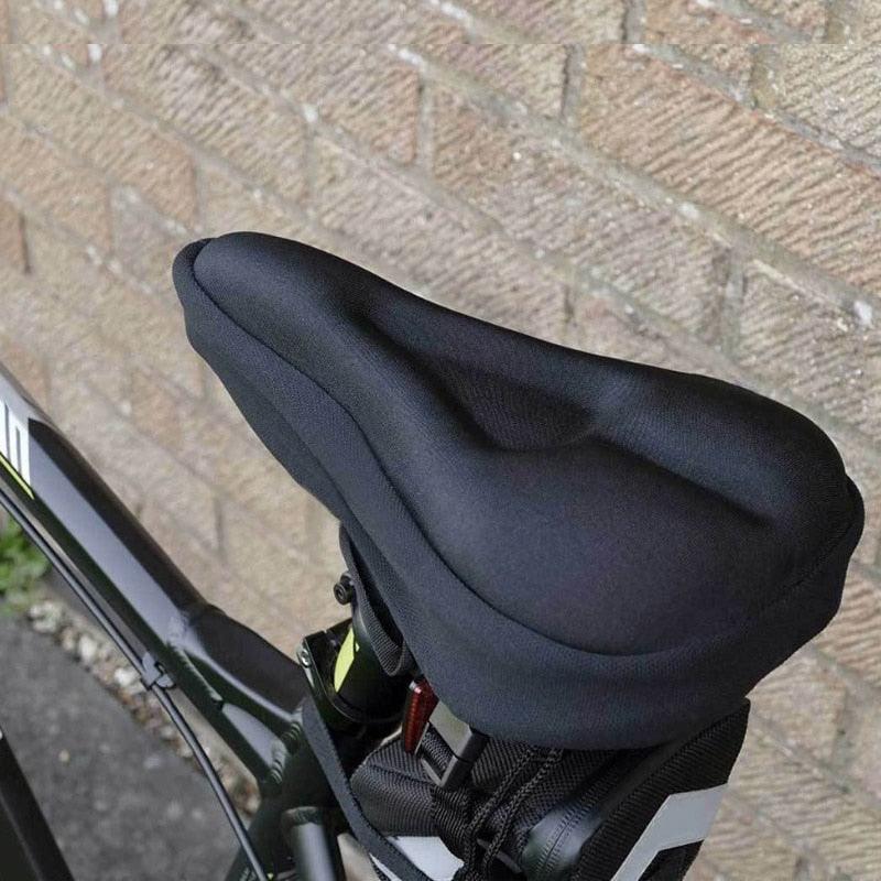 3D Soft Thickened Bicycle Seat Breathable Bicycle Saddle Seat Cover Comfortable Foam Seat Extra Soft Gel Bicycle Seat Cover Soft Silicone Padded Bike Saddle Cover Upgraded Bicycle Seat