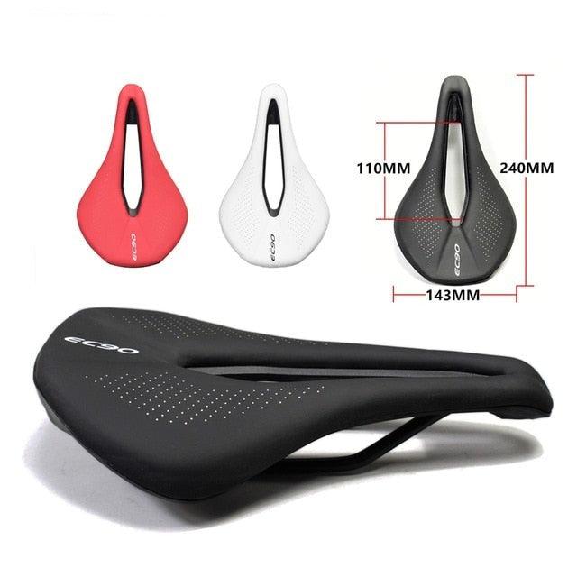 Sport Bicycle Seat Saddle  Road Bike Saddles Mountain Bike Racing Saddle PU Breathable Soft Seat Cushion Suspension Gel Bike Saddle Breathable Comfortable Bicycle Seat Ergonomics Design Fit Mountain Bike Road Bike