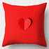 Valentines Day Red Heart And Flowers Pillow Cover Decorative Cushion Case Home Decor Sofa Couch Bedroom Car Flower Pillow Covers Love Pillow Covers Decorative Linen Square Throw Pillow Covers Couple Cushion Cases Home Decor for Sofa Bedroom Car  45x45cm