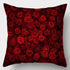 Valentines Day Red Heart And Flowers Pillow Cover Decorative Cushion Case Home Decor Sofa Couch Bedroom Car Flower Pillow Covers Love Pillow Covers Decorative Linen Square Throw Pillow Covers Couple Cushion Cases Home Decor for Sofa Bedroom Car  45x45cm