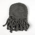 Funny Party Octopus Beard Hat Unisex Animal Cthulhu Crocheted Tentacle Knit Wind Mask Ski Cap Halloween Hats Bear Boys Octopus Beanie Hat For Men Winter Warm Skiing Biking Costume Squid Mask Foldaway Beard Octopus Pirate Hats Bearded Caps