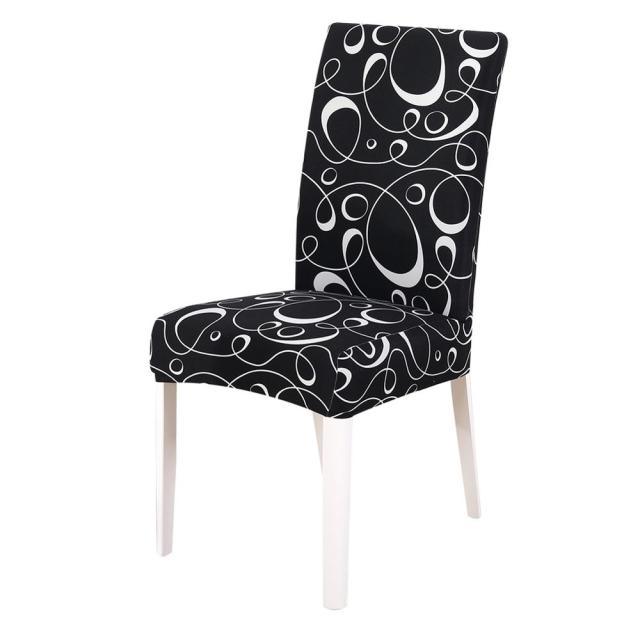 Washable Anti-dust Seat Slipcover Chair Cover Stretch Spandex Chair Covers Elastic Multifunctional Dining Furniture Seat Cover Home Decor For Dining Room  Washable Spandex Kitchen Chair Covers for Dining Room Christmas Decoration