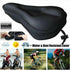 3D Soft Thickened Bicycle Seat Breathable Bicycle Saddle Seat Cover Comfortable Foam Seat Extra Soft Gel Bicycle Seat Cover Soft Silicone Padded Bike Saddle Cover Upgraded Bicycle Seat