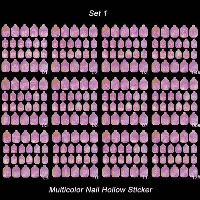 Gold Moon Star 3D Nail Stickers Ultra-thin Adhesive Decals Nail Art Decorations Stamping Manicure Nails Stickers Tool 3d Nail Decal Stickers Manicure Nail Art Decoration Accessories Holographic Old English Character Nail Self-Adhesive Sticker