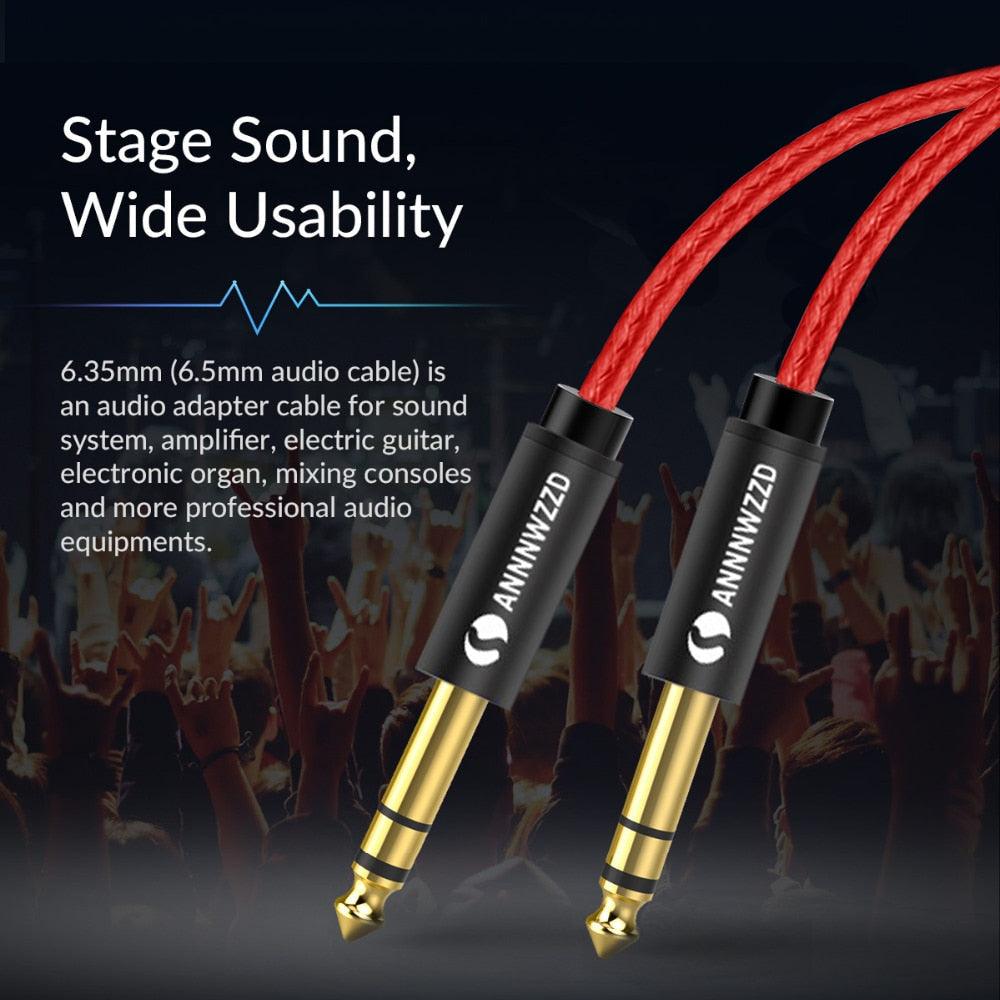 Balanced Signal 6.35mm 1/4 Inch Stereo Cable Jack For Guitar Amplifier Keyboard Professional Instrument Speaker - STEVVEX Cable - 220, 65.35MM stereo cable, 90 degree right angle aux, adapter, amplifier, aux cable for amplifier, aux cable for keyboard, aux cable for speaker, cable, cable jack, cable jack for guitar', cables, durability guaranteed, durable adapter, guitar, keyboard, SUSTAINABILITY, sustainability guaranteed - Stevvex.com