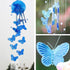 Lucky Butterfly Hanging Wind Chime Bell Garden Decoration Ornament Gift Home Decoration Fashion  High-end Gift Butterfly Gift Grandmother Gift Mother Gift Birthday Gift Festival Gift Witness Friendship Outdoor Wind Chime Garden Decor