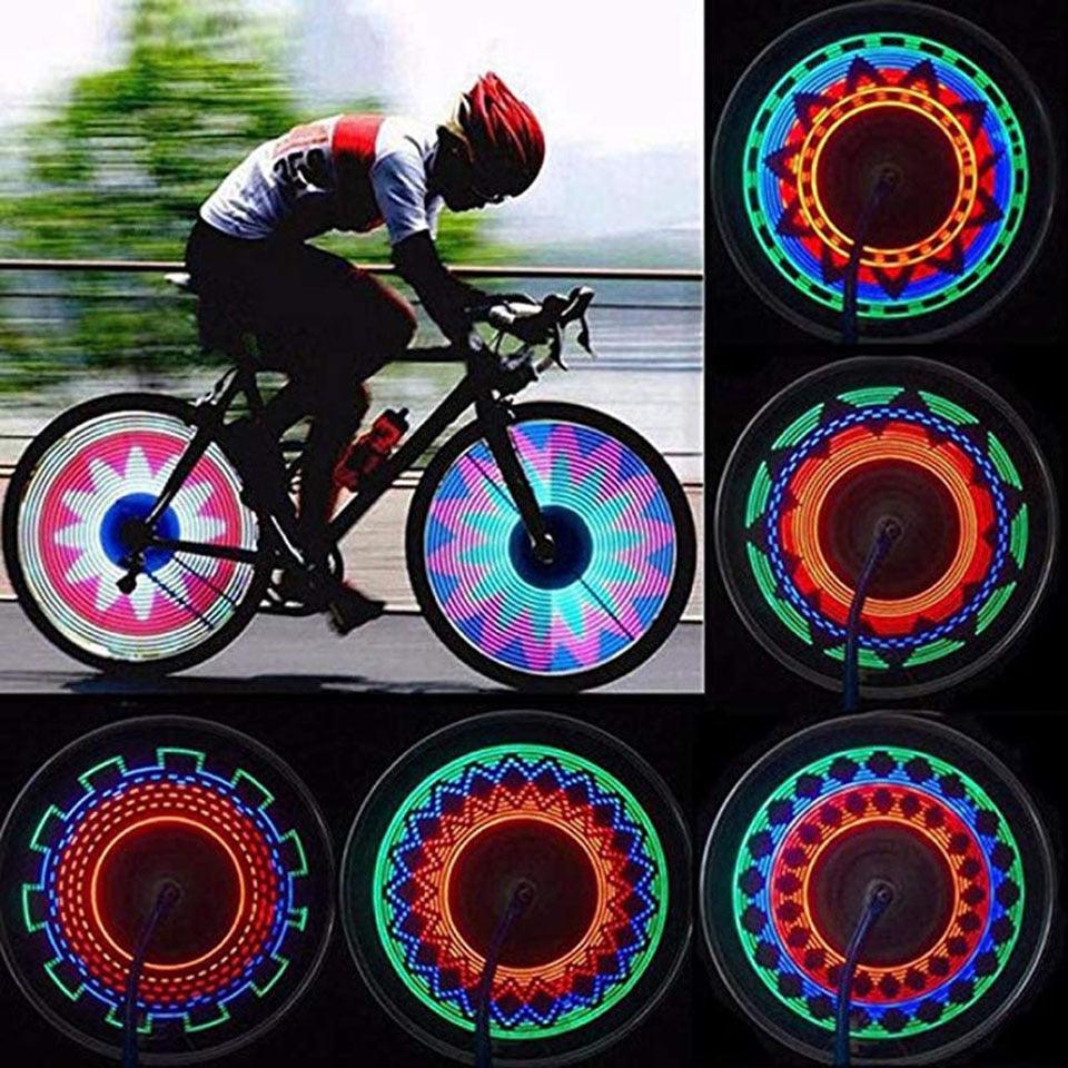 Bicycle Spoke Light Motorcycle Bike Tire Wheel Lights Flash Spoke Light Lamp Outdoor Cycling LED Bicycle Spoke Tire Light With 32 LED Changes Patterns Bicycle Rim Lights