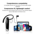 Bluetooth Earpiece V5.0 Wireless Handsfree Headset With Microphone 24 Hrs Driving Headset 30 Days Standby Time Bluetooth Music Headset Waterproof Earphone Works On All Smartphones Sport Wireless Earphones