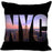 New York Pillow Cover Square Cushion Cover Christmas Zippered Pillow Case for Sofa Bed Home Decor 40*40cm,45*45cm(One Side)