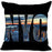 New York Pillow Cover Square Cushion Cover Christmas Zippered Pillow Case for Sofa Bed Home Decor 40*40cm,45*45cm(One Side)