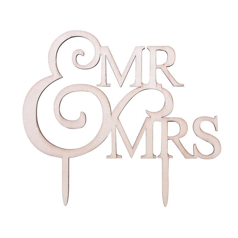 1Pcs Hollow Letter Love Just Married Mr & Mrs Cake Topper Mr and Mrs Cake Toppers Wooden Wedding Cake Topper Party Cake Decoration Mr And Mrs Cake Topper Bride and Groom Wooden Wedding Cake Topper For Wedding Party Supplies