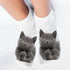 New 3D Print Funny Cute Cartoon Kitten Unisex Short Socks Creative Colorful Multiple Cat Face Happy Low Ankle Socks For Men And Women