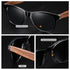 Black Men Wood Frame Sunglasses Mirror Polarized Sun Glasses For  Male Wooden Temples Sunglass Vintage Design Summer UV Protection Lightweight Frames Sunglasses For Men