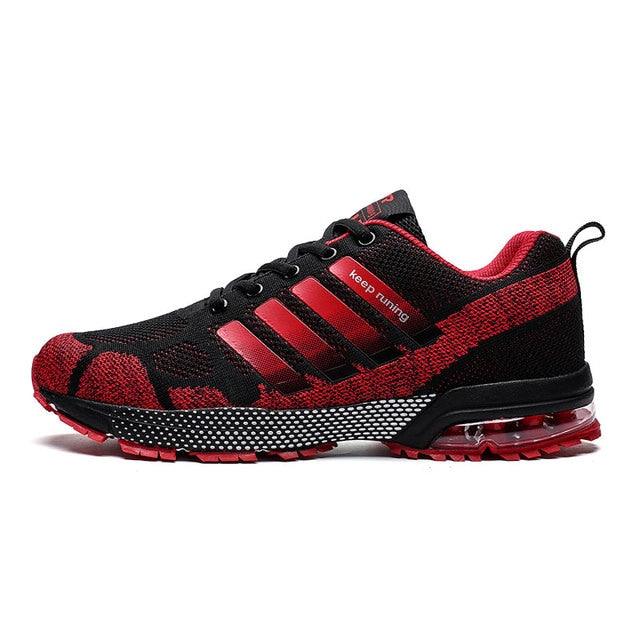 Running Mens Sport Elegant Sneakers Air Cushion Sneakers Lace Up Low Top Jogging Shoes Man Athletic Footwear Breathable Comfortable Athletic Running Sneakers