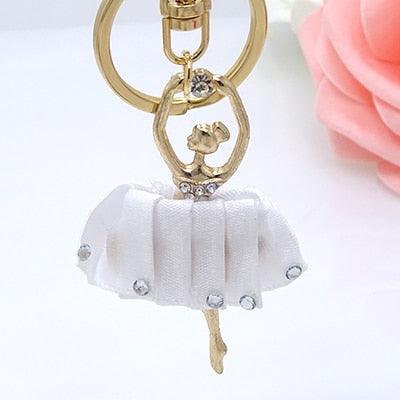 Creative Jewelry Pendant Key Ring Alloy Rhinestone Butterfly Fairy Key Ring Handbag Pendant Car Key Ring Female Jewelry Gift Butterfly Wing Fairy Keychain Rhinestone Dancing Ballet Car Keychain