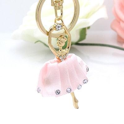 Creative Jewelry Pendant Key Ring Alloy Rhinestone Butterfly Fairy Key Ring Handbag Pendant Car Key Ring Female Jewelry Gift Butterfly Wing Fairy Keychain Rhinestone Dancing Ballet Car Keychain