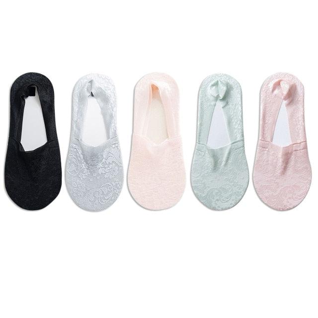 5 Pairs Fashion Women Girls Summer Socks 7 Color Style Lace Flower Short Sock Antiskid Invisible Ankle Socks For Women - ALLURELATION - 500, adult socks, ankle socks, Anti slip socks, basketball socks, bike socks, boat socks, breathable socks, casual socks, casual socks for women, colorful socks, comfortable socks, cotton socks, cute socks, cycling socks, female socks, footbal socks, footwear, invisible socks, short socks, Socks, socks for girls, socks for women, Women socks - Stevvex.com