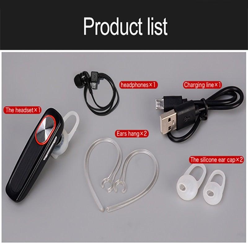 Bluetooth Headset Noise Cancelling Bluetooth Headphones Bluetooth Driving Earpiece Long Standby Mic Handsfree Wireless Bluetooth Earphone Workout Headphones Colorful Ear Hook For Phone Ear Wireless Sport Headphones Hands-Free Comfortable Business Earbud