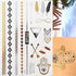 Luxury Flash Metallic Waterproof Temporary Tattoo Gold Silver Flower Tattoo Sticker Long Lasting Gold Design For Womens - STEVVEX Beauty - 103, Arm Tattoo, Beauty, Black Tattoos, Body Tattoo, Colorful Tattoo, Different Tattoo, Face Tattoo, Fashion Tattoo, Finger Tattoo, Flower Tattoo, Girls Tattoo, Gold Tattoo, Leg Tattoo, Luxury Tattoo, Metallic Tattoo, Stylish Tattoo, Tattoo, Waterproof Tattoo, Wedding Tattoo, Women Tattoo, Womens Tattoo - Stevvex.com