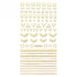 Gold 3D Nail Sticker Curve Stripe Lines Nails Stickers Gradient Adhesive Striping Tape Nail Foil Nail Art Stickers Decals Silver Strip Line Nail Decal Self-Adhesive 3D Wave Decal Decoration Metallic Curve Design Decoration for Women Girls