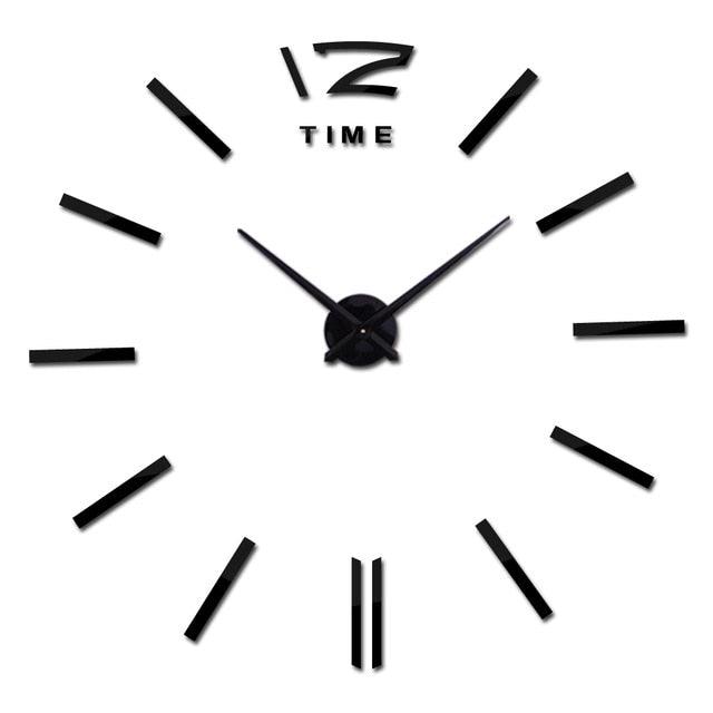 Wall Clock Watch Clocks 3D Frameless Wall Clock Large Stickers Wall Decoration for Living Room Bedroom 3D Acrylic Mirror Stickers Living Room Quartz Needle Europe