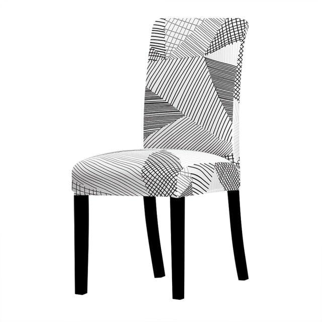 Printed Chair Cover Washable Removable Big Elastic Seat Arm Covers Slipcovers Stretch For Banquet Hotel Printed Dining Chair Slipcovers, Removable Washable Soft Spandex Stretch Chair Covers Banquet Chair