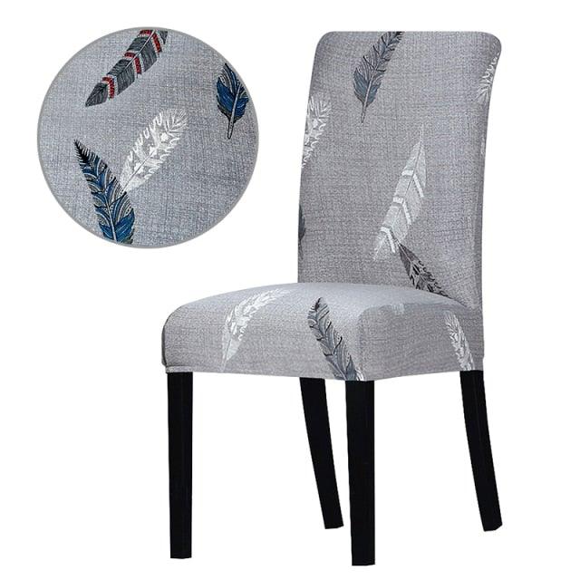 Printed Chair Cover Washable Removable Big Elastic Seat Arm Covers Slipcovers Stretch For Banquet Hotel Printed Dining Chair Slipcovers, Removable Washable Soft Spandex Stretch Chair Covers Banquet Chair