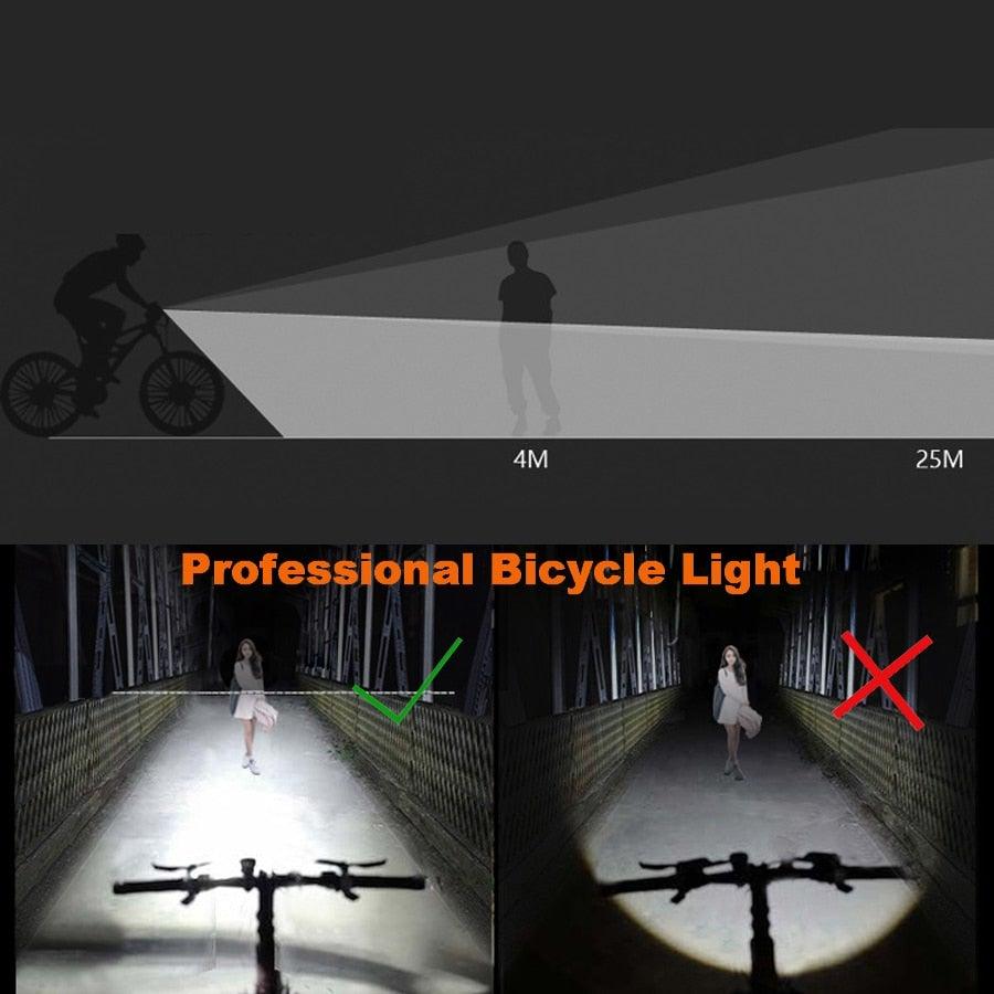 Smart Induction Bicycle Front Light Set USB Rechargeable Rear Light LED Headlight Bike Lamp Cycling Flash Light Front And Rear Rechargeable Waterproof Bike Headlight And Tail Light Set Smart Bright Bike Lights For Bike