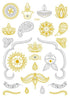 Luxury Metallic Temporary Tattoo Gold Silver Flower Sticker Long Lasting Gold Design For Womens - STEVVEX Beauty - 103, 3D Tattoo, Arm Tattoo, Beauty, Big Flowers Tattoo, Big Tattoo, Body Tattoo, Colorful Tattoo, Crystal Tattoo, Fashion Tattoo, Girls Tattoo, Glitter Tattoo, Gold Tattoo, Leg Tattoo, Luxury Tattoo, Stylish Tattoo, Tattoo, Waterproof Tattoo, Wedding Tattoo, Women Tattoo, Womens Tattoo - Stevvex.com