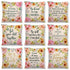 Newest Floral Quotes Decorative Pillow Covers Fresh Flowers Garland Inspirational Words Decorative Cotton Linen Throw Pillow Cushion Covers And Gifts For Women Daughter Mum Best Friend Birthday Home Decorations