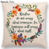 Newest Floral Quotes Decorative Pillow Covers Fresh Flowers Garland Inspirational Words Decorative Cotton Linen Throw Pillow Cushion Covers And Gifts For Women Daughter Mum Best Friend Birthday Home Decorations