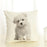 Cute Pet Dog Printed Cushion Cover Linen Pillow Cover Decorative Throw Pillow Cover For Sofa Chair Home