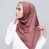 Luxury Long Soft Square Silk Scarves Lightweight Elegant Satin Silk Soft Head Wrap Escharpe Hijab Scarf Muslim Female Silky Shawls Wrap Hair Head Scarves Bandanna For  Women 90*90cm