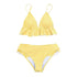 Modern Yellow Mid-waist Women Bikinis Set Swimwear Women's Bathing Suits Ruffles Bikini Sets Low Rise Two Piece Swimsuit Women Swimsuits Bathing Suit Women Yellow Ruffled Beachwear Bikini