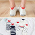 5 pairs Summer Socks Female Cartoon Animal Bear Mouse Socks Cute Funny Invisible Cotton Ankle Socks For Women