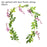 Modern Artificial Green Eucalyptus Leaves Garland Wisteria Rattan Fake Decor Silk Leaf Vines For Wedding Birthday Party Decor