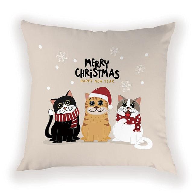 New Year Christmas Decorations Pillows Cover Christmas Décor for Home Christmas Tree Snowflake Snowman Reindeer Home Decor Throw Pillow Case Cushion Cover Santa Merry Christmas Gift Xmas 45x45cm - STEVVEX Decor - 54, American Luxury cushions, Animal Pillowcase, Animals Cushion Covers, christmas decor, Christmas Decoration Covers, Christmas Gifts, Cushion, Cushion Cover, Decorative Pillow Case, home decor, Home Design, Pillow, Pillow Case, Pillow covers, Santa Claus Cushion Covers - Stevvex.com