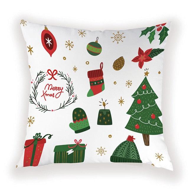 New Year Christmas Decorations Pillows Cover Christmas Décor for Home Christmas Tree Snowflake Snowman Reindeer Home Decor Throw Pillow Case Cushion Cover Santa Merry Christmas Gift Xmas 45x45cm - STEVVEX Decor - 54, American Luxury cushions, Animal Pillowcase, Animals Cushion Covers, christmas decor, Christmas Decoration Covers, Christmas Gifts, Cushion, Cushion Cover, Decorative Pillow Case, home decor, Home Design, Pillow, Pillow Case, Pillow covers, Santa Claus Cushion Covers - Stevvex.com