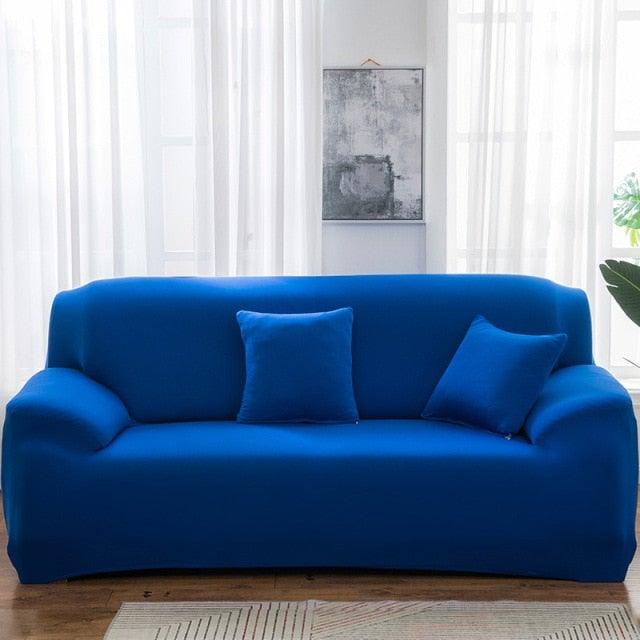 Elastic Solid Color Sofa Cover Spandex Modern All-inclusive Sofa SlipCover for living Room Stretch Couch Covers 1/2/3/4 Seater Sofa Cover Furniture Protector Couch Soft with Elastic Bottom Anti-Slip Foam Kids