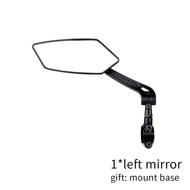 Unique 360 Degree Rotate Bike Rear View Mirror Cycling Accessories Flexible Safety Rear View Mirrors Adjustable Easy Mount Rear View Bike Mirrors Back Right Side Bicycle Mirror For Adult Bikes