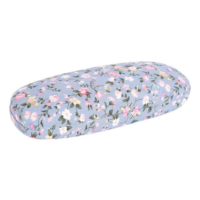 Portable Floral Sunglasses Hard Eye Glasses Case Eyewear Protector Pouch Bag Sunglasses Case Hard Shell For Men Women Kids  Floral Spectacle Case Box Portable Eyeglass Cases