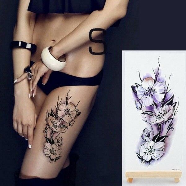 Purple 3D Flower Tattoos Waterproof Luxury Tattoo Rose Lotus Flower Body Art Fashion Stickers For Womens - STEVVEX Beauty - 103, 3D Tattoo, Arm Tattoo, Beauty, Big Tattoo, Body Tattoo, Colorful Tattoo, Fashion Tattoo, Flower Tattoo, Girls Tattoo, Leg Tattoo, Luxury Tattoo, Realistic Tattoo, Red Flower Tattoo, Stylish Tattoo, Tattoo, Waterproof Tattoo, Wedding Tattoo, Women Tattoo, Womens Tattoo - Stevvex.com