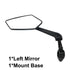 New Scratch Resistant Glass Lens Rear View Mirror Bike Cycling Clear Wide Range Back Sight Rearview Reflector Adjustable Handlebar Rotatable Bicycle Rear View Glass Mirror Wide Angle Acrylic  Safety Mirror New Scratch Resistant Glass Lens