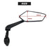 New Scratch Resistant Glass Lens Rear View Mirror Bike Cycling Clear Wide Range Back Sight Rearview Reflector Adjustable Handlebar Rotatable Bicycle Rear View Glass Mirror Wide Angle Acrylic  Safety Mirror New Scratch Resistant Glass Lens