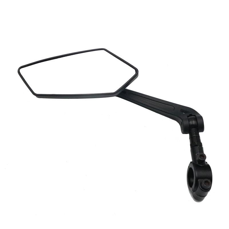 New Scratch Resistant Glass Lens Rear View Mirror Bike Cycling Clear Wide Range Back Sight Rearview Reflector Adjustable Handlebar Rotatable Bicycle Rear View Glass Mirror Wide Angle Acrylic  Safety Mirror New Scratch Resistant Glass Lens